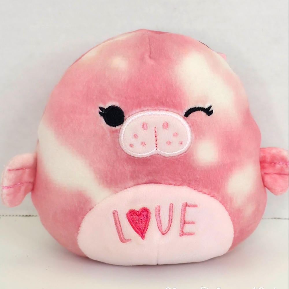 ❤️ HOSHA 🦭 5" Pink & White "Love" Belly Walrus Valentine 2023 Squishmallow NWT